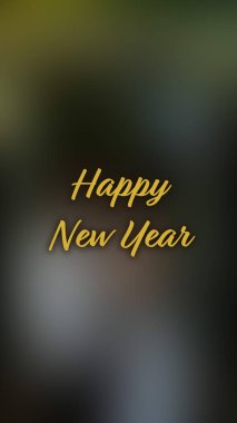 Arka plan bulanık. Mutlu yıllar.