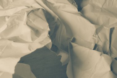 Beyaz buruşmuş kağıt arkaplan grunge doku arkaplanı