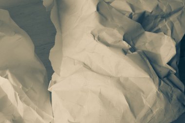 Beyaz buruşmuş kağıt arkaplan grunge doku arkaplanı