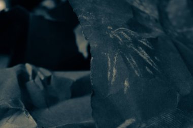 siyah buruşmuş kağıt arkaplan grunge doku arkaplanı