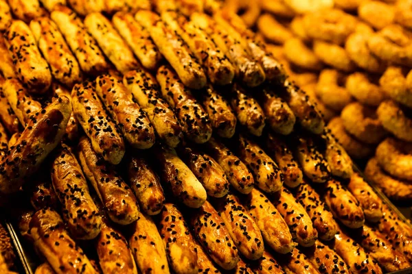 Grupo Cookies Variados Chip Chocolate Passas Aveia Chocolate Branco — Fotografia de Stock