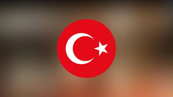 Turkey Flag Blurred Background — Stock Photo, Image