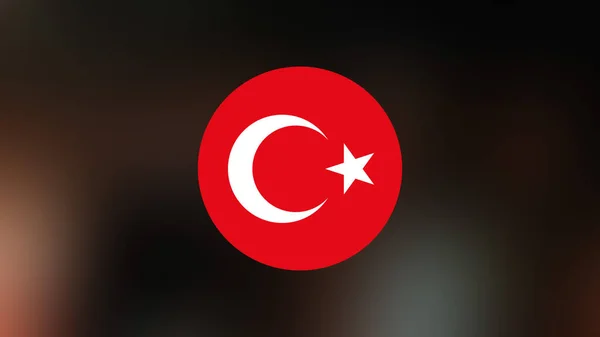 Turkey Flag Blurred Background — Stock Photo, Image