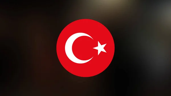 Turkey Flag Blurred Background — Stock Photo, Image