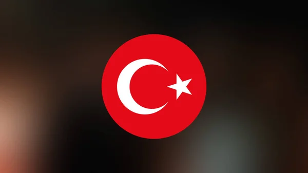 Turkey Flag Blurred Background — Stock Photo, Image