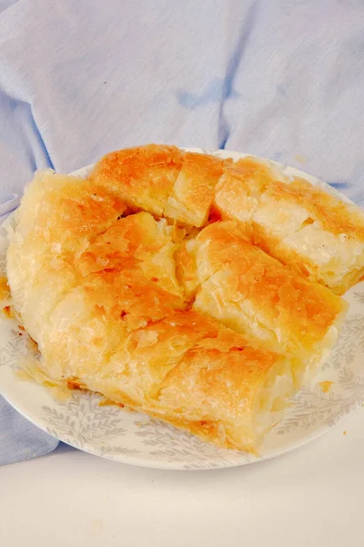 Deliciosa Pastelaria Com Recheio Queijo Feta — Fotografia de Stock