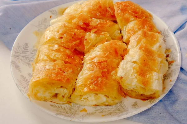 Delicious Pastry Feta Cheese Filling — Φωτογραφία Αρχείου