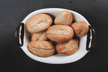 Lezzetli doğal estetik fırınlanmış ekmek