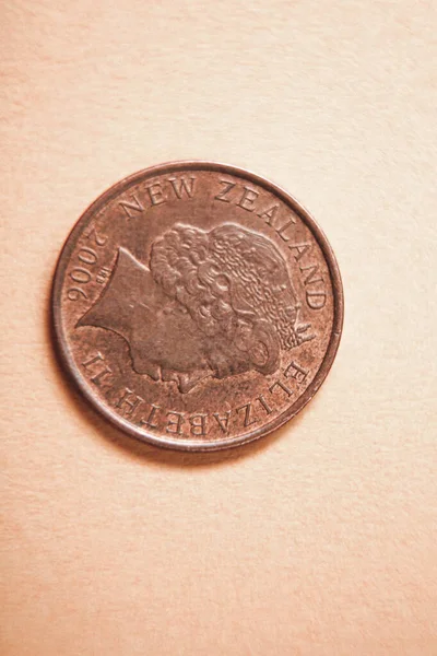 Coins New Zealand New Zealand Dollars Coin — Φωτογραφία Αρχείου