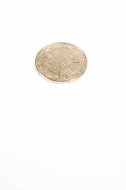 Bitcoin para, bitcoin 'in yakın plan görüntüsü