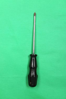 Plastik saplı tornavida.