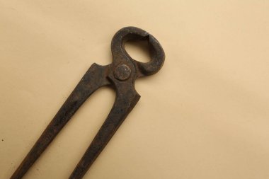 Bir çift paslı meme ucu.