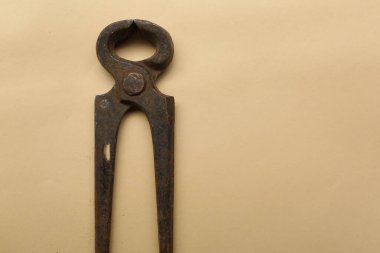 Bir çift paslı meme ucu.