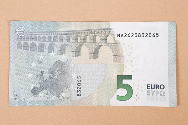 Bani Monedă Europeană Bancnote Euro — Fotografie, imagine de stoc