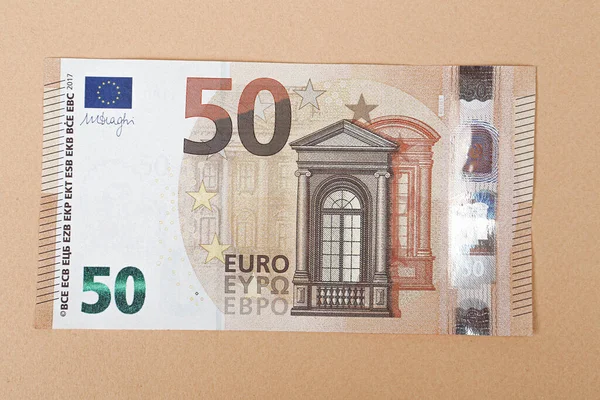 Moneda Europea Dinero Billetes Euros — Foto de Stock