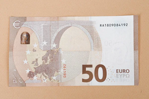 Moneda Europea Dinero Billetes Euros — Foto de Stock