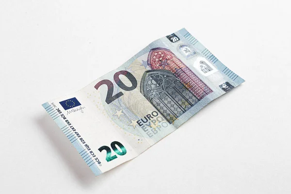 Moneda Europea Dinero Billetes Euros — Foto de Stock