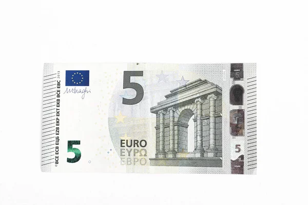 Bani Monedă Europeană Bancnote Euro — Fotografie, imagine de stoc