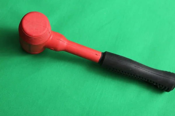 Red Black Rubber Hammer — Stockfoto
