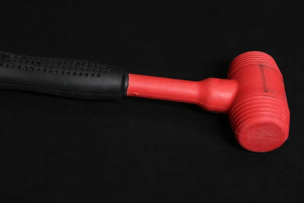 Red Black Rubber Hammer — Stockfoto