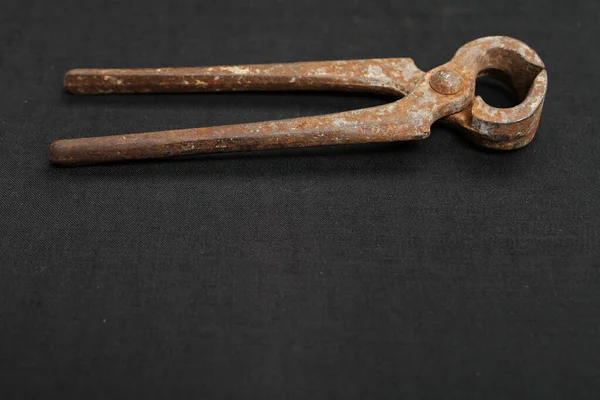 Old Well Used Pair Rusty Nippers — Fotografia de Stock