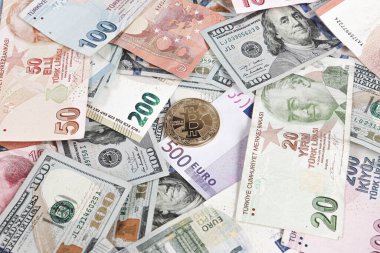 Multi Euro Nakit ve Bozuk Para, farklı türde yeni nesil banknotlar, bitcoin, Türk lirası