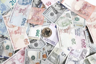 Multi Euro Nakit ve Bozuk Para, farklı türde yeni nesil banknotlar, bitcoin, Türk lirası