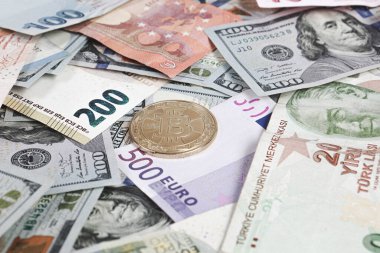 Multi Euro Nakit ve Bozuk Para, farklı türde yeni nesil banknotlar, bitcoin, Türk lirası