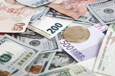 Multi Euro Nakit ve Bozuk Para, farklı türde yeni nesil banknotlar, bitcoin, Türk lirası