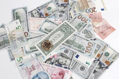 Multi Euro Nakit ve Bozuk Para, farklı türde yeni nesil banknotlar, bitcoin, Türk lirası