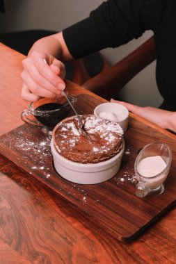 dondurma çikolatalı sufle