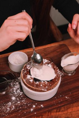 dondurma çikolatalı sufle