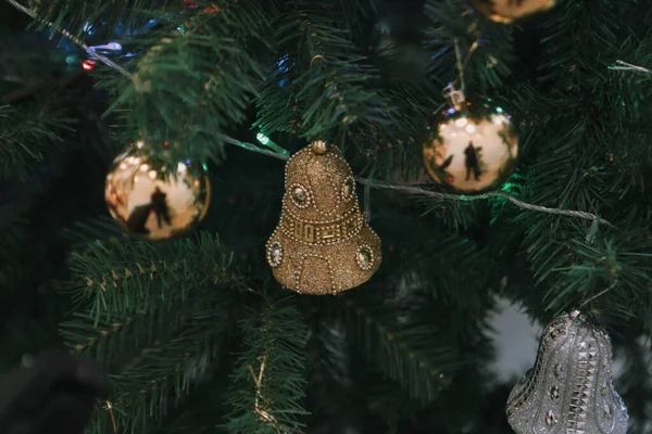 Pine Christmas Tree Gift — Stock Photo, Image