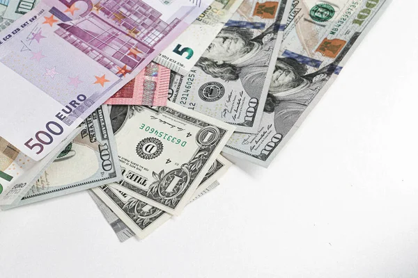 Multi Euro Dolar Efectivo Moneda Diferentes Tipos Billetes Nueva Generación — Foto de Stock