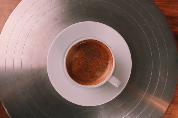 Чашка Турецкого Кофе Столе — стоковое фото
