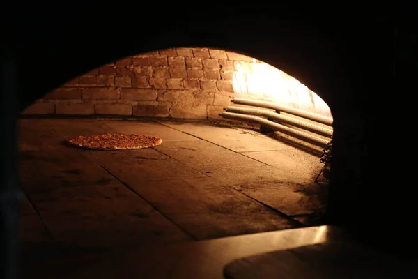 Restaurante Pita Pão Pide Cozinhar Forno Fogão Imagem Conceito Padaria — Fotografia de Stock