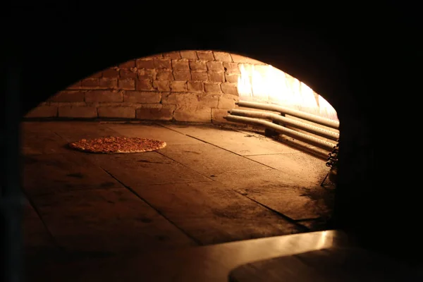 Restaurante Pita Pão Pide Cozinhar Forno Fogão Imagem Conceito Padaria — Fotografia de Stock