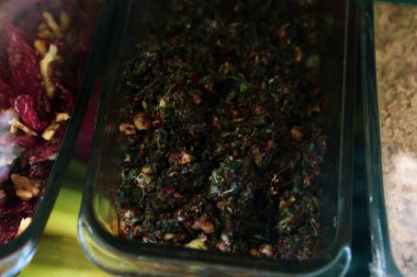 Geleneksel Türk ve Yunan yemek meze masası