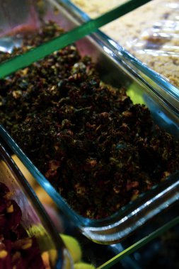 Geleneksel Türk ve Yunan yemek meze masası