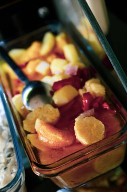 Geleneksel Türk ve Yunan yemek meze masası