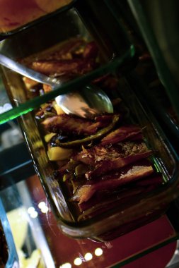 Geleneksel Türk ve Yunan yemek meze masası