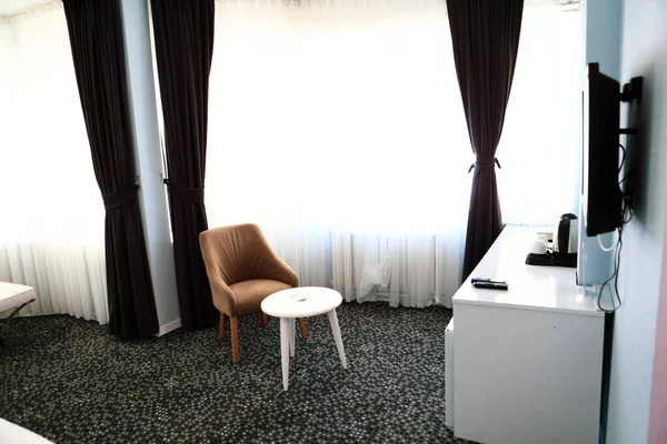 Comfort Hotel Bedroom Luxury Style — 图库照片