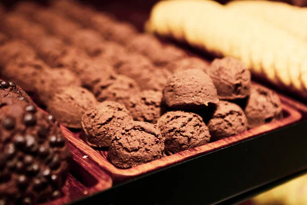 Grupp Diverse Kakor Chokladchips Havregryn Russin Vit Choklad — Stockfoto