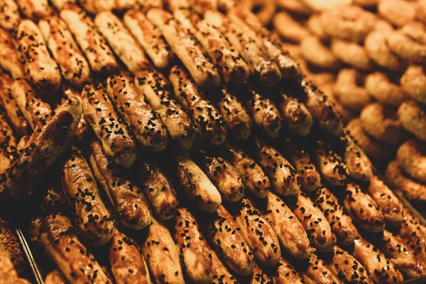 Group Assorted Cookies Chocolate Chip Oatmeal Raisin White Chocolate — Stock Photo, Image