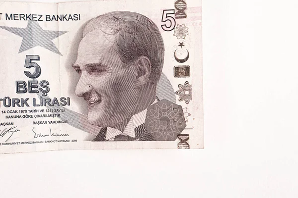 Turkisk Valuta Turkiska Lira Sedlar — Stockfoto