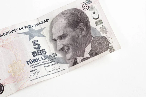 Turkisk Valuta Turkiska Lira Sedlar — Stockfoto