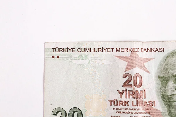 Turkish Currency Turkish Lira Banknotes — Stock Photo, Image