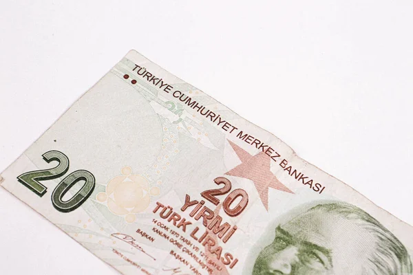 Turkish Currency Turkish Lira Banknotes — Stock Photo, Image