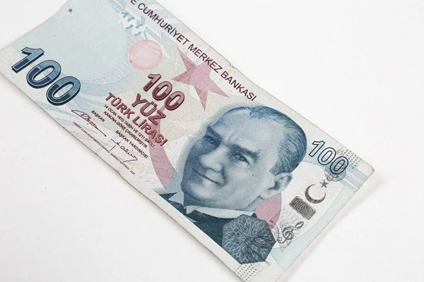 Turkisk Valuta Turkiska Lira Sedlar — Stockfoto