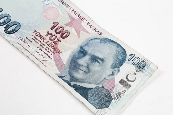 Turkisk Valuta Turkiska Lira Sedlar — Stockfoto